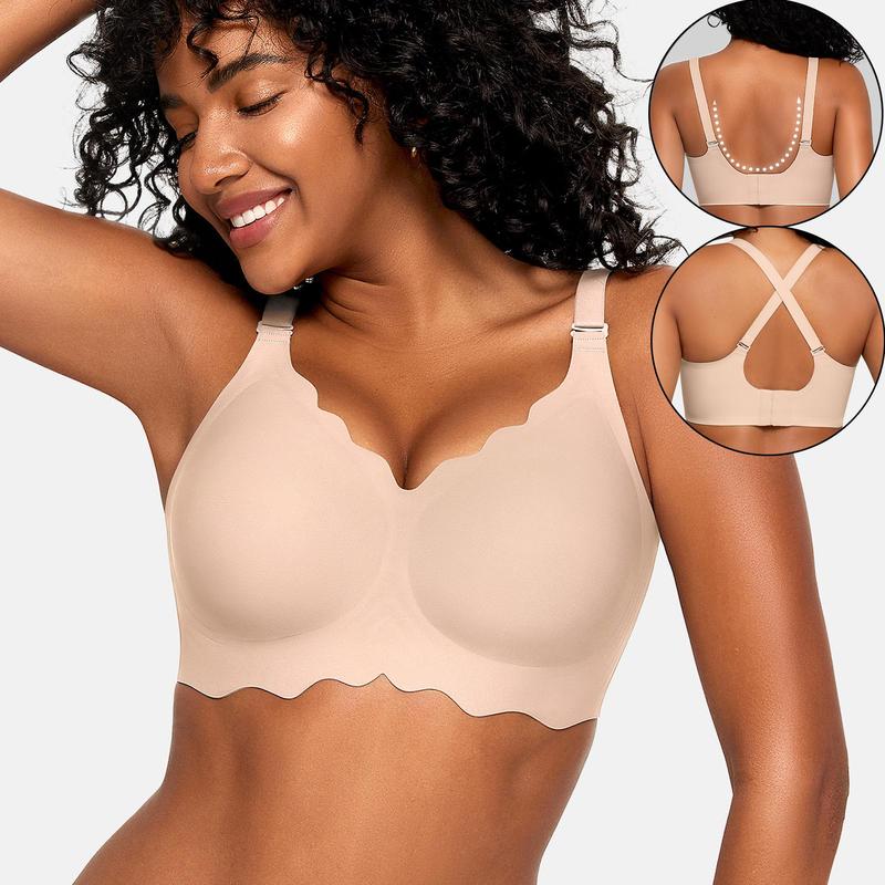 Sylla Seamless Wireless Scalloped Bra