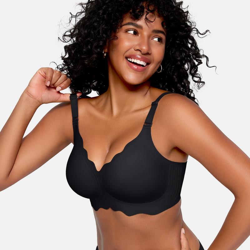 Sylla Seamless Wireless Scalloped Bra