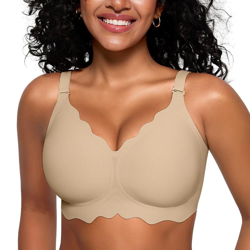Sylla Seamless Wireless Scalloped Bra