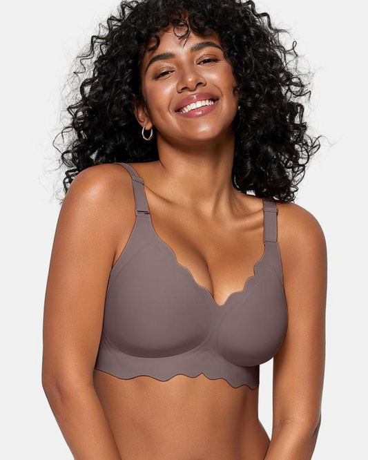 Sylla Seamless Wireless Scalloped Bra