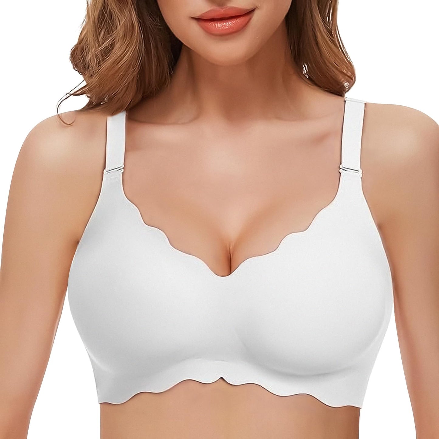 Sylla Seamless Wireless Scalloped Bra